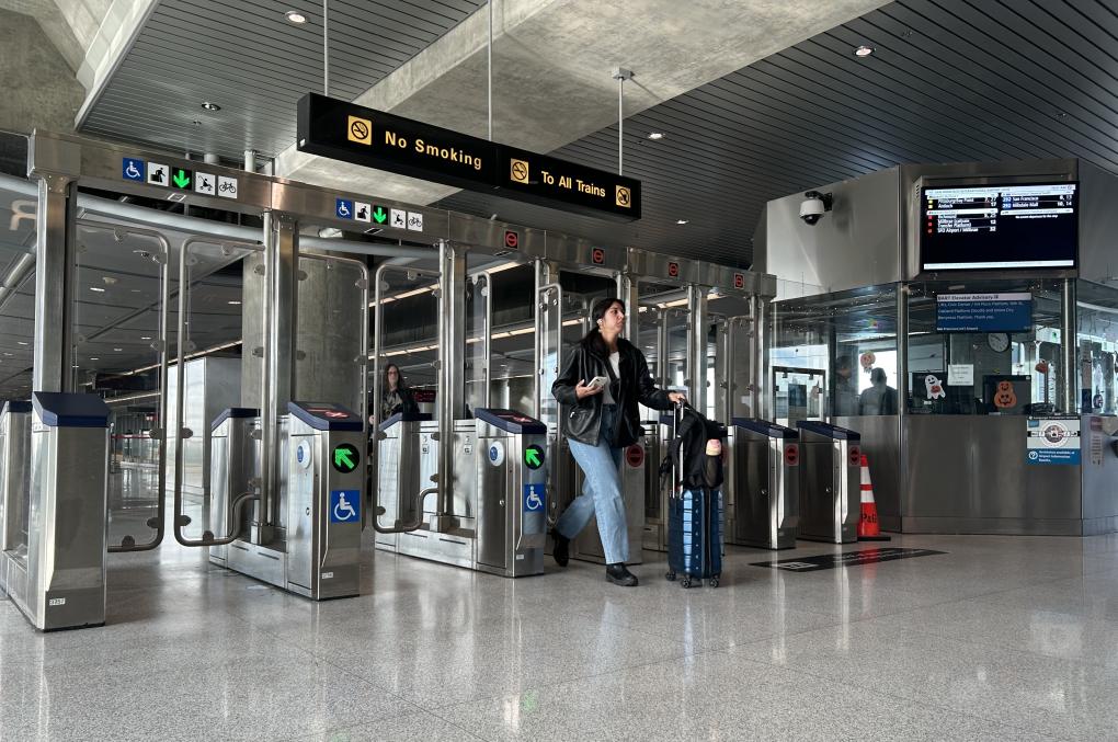 Tougher New Fare Gates Greet Travelers At BART s SFO Station In Time tougher-new-fare-gates-greet-travelers-at-bart-s-sfo-station-in-time